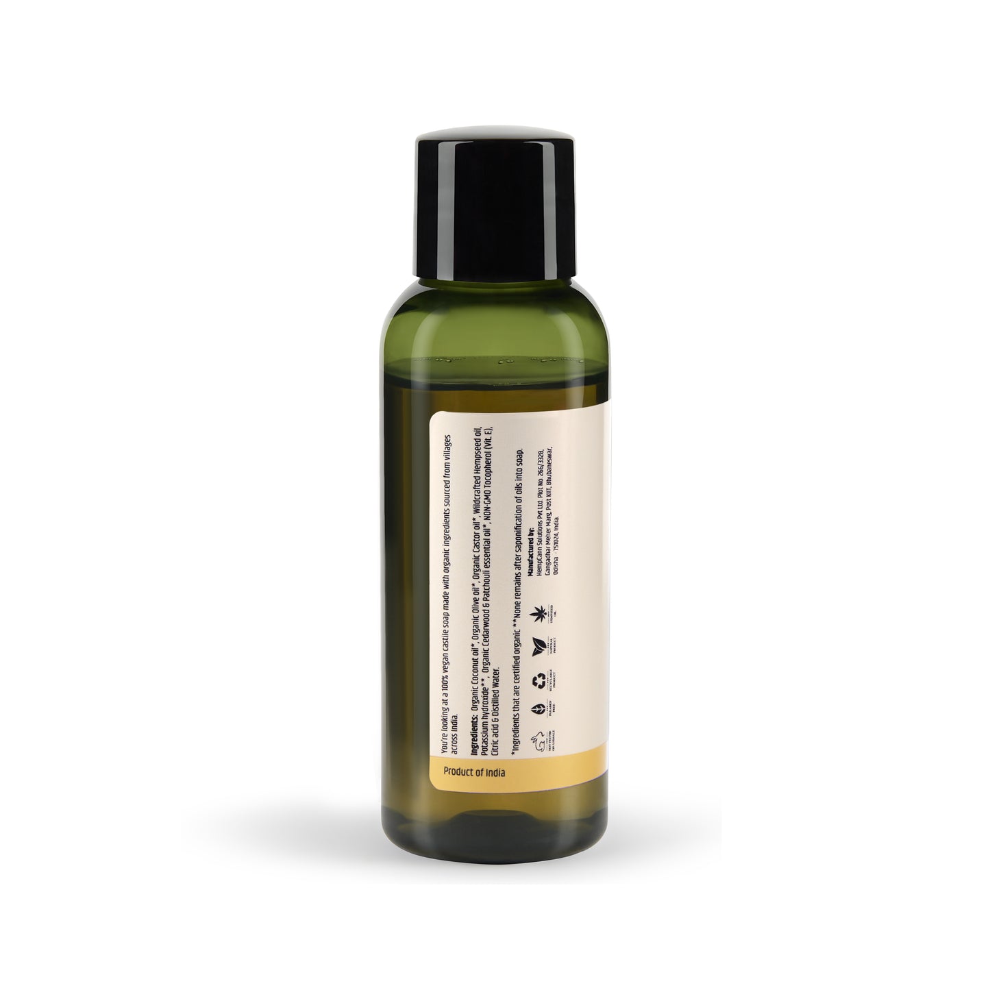 Cedarwood Patchouli Castile Body Wash