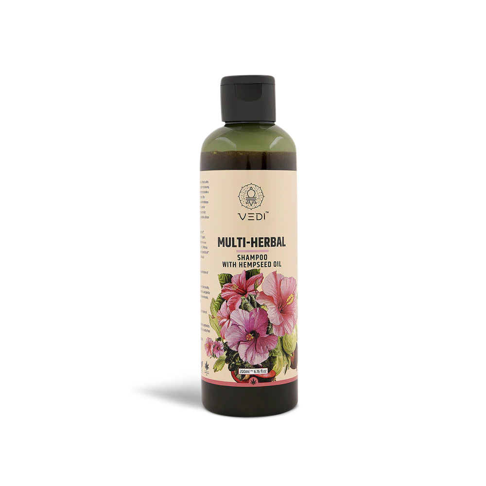 Strengthen hair strands and promote natural sheen with our herbal shampoo.