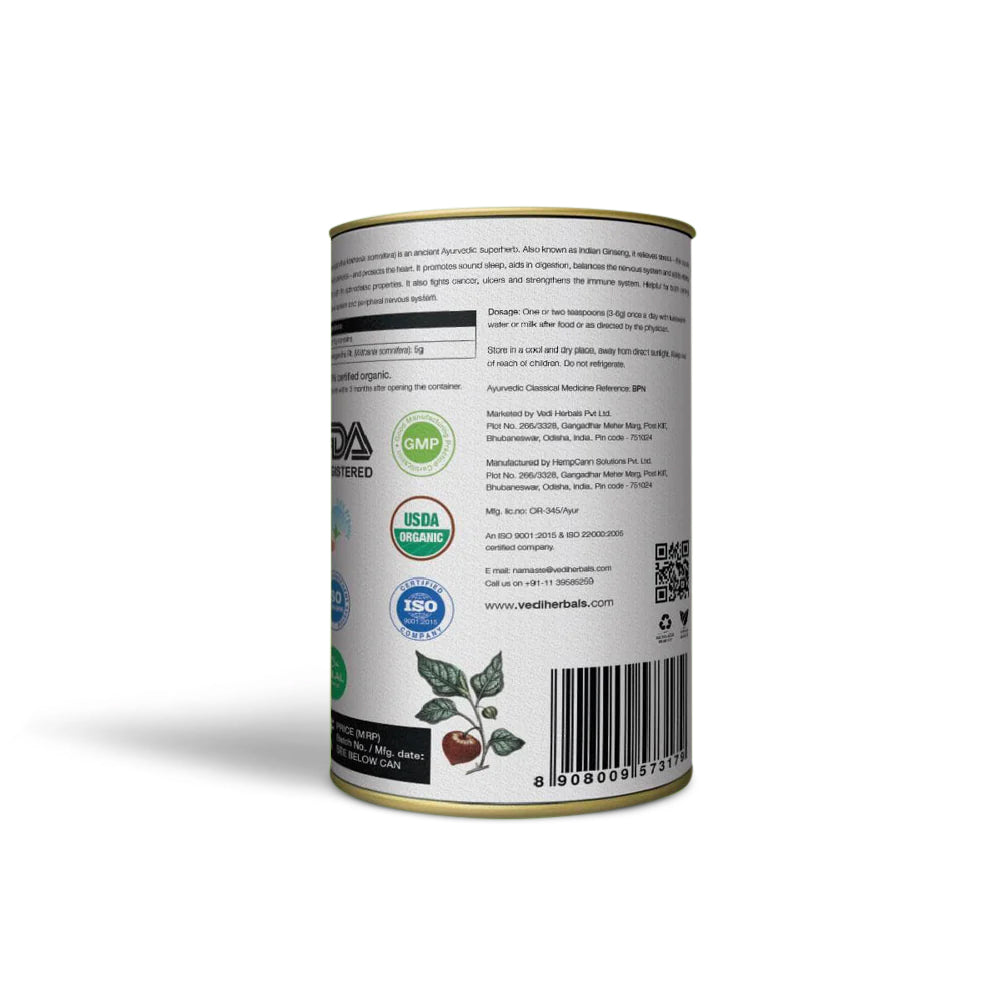 Discover Vedi Herbals Ashwagandha Churna - Herbal Mental Health Support