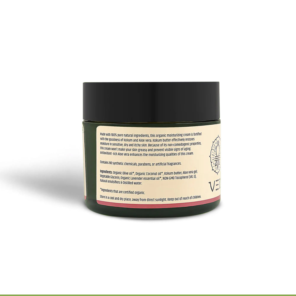 Natural Aloe Vera Cream - Non-Greasy Moisturizer with Kokum Butter