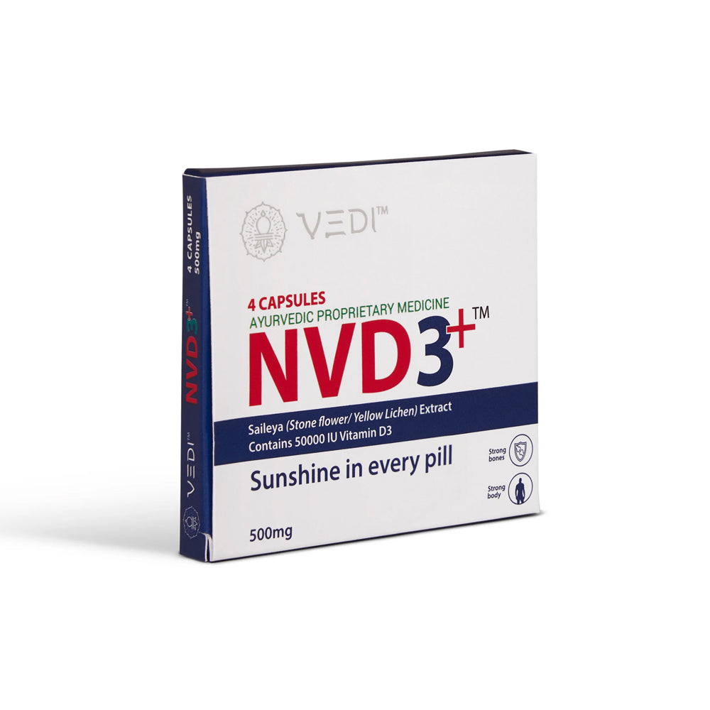  NVD3+ | 50000IU Natural Vitamin D3 supplement derived from lichen (Parmelia perlata), supports bone health, immune function, and heart protection.