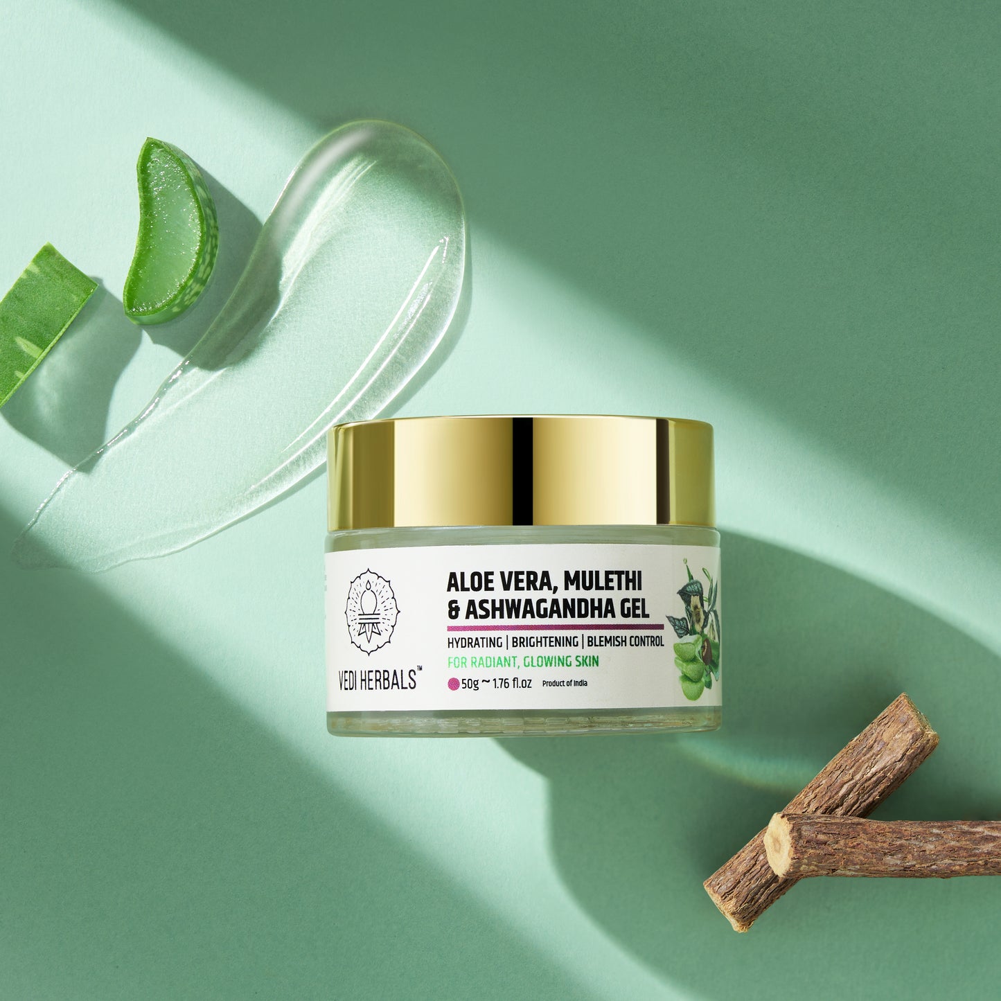 Aloe Vera Gel with Ashwagandha & Mulethi