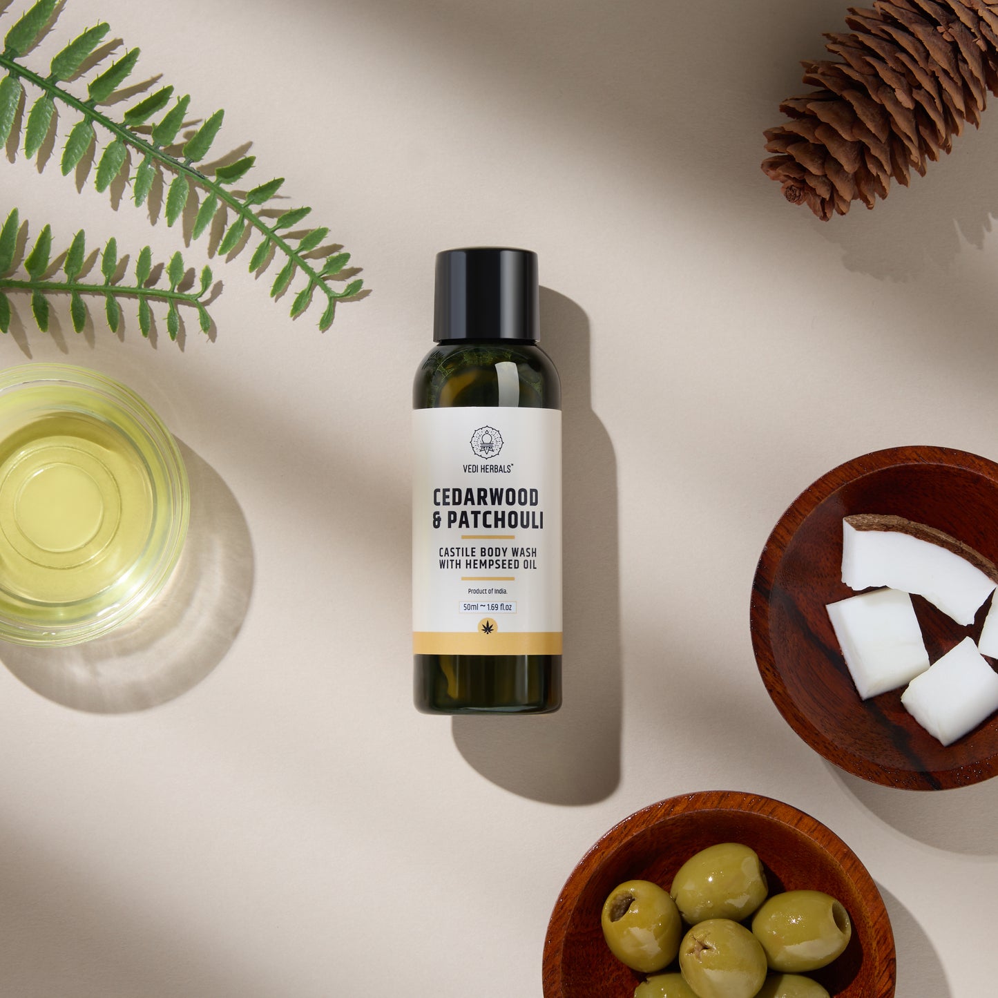 Cedarwood  Patchouli Castile Body Wash